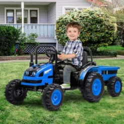 Kids Ride On Tractor Car, 12V Battery Powered Electric Tractor With Remote Control, Bluetooth, Music, USB, LED Lights, Audio, Safety Belt 17 Kids Ride On Tractor Car, 12V Battery Powered Electric Tractor With Remote Control, Bluetooth, Music, USB, LED Lights, Audio, Safety Belt -The Range Shop GUEST 9f627045 b350 4a30 89de bfa5403fa3e3