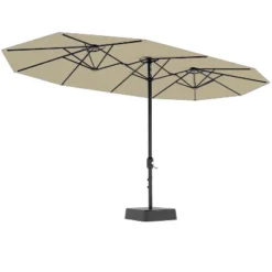 15FT Large Patio Umbrella With Base Included, Oversized Shade For 2-8 People, Double-Sided Rectangle Umbrella, Weighted Base For Pool, Deck, Backyard 15 15FT Large Patio Umbrella With Base Included, Oversized Shade For 2-8 People, Double-Sided Rectangle Umbrella, Weighted Base For Pool, Deck, Backyard -The Range Shop GUEST 9f92bb16 c89e 4365 bc87 6642244a0e73
