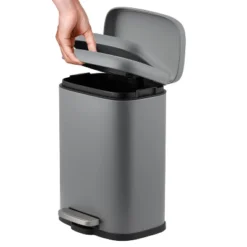 1.3 Gallon Small Bathroom Trash Can, Stainless Steel Garbage Can With Soft Close Lid & Removable Inner Bucket, Slim For Small Spaces, Kitchens -The Range Shop GUEST a0b3333d 53d8 4da8 a1b4 0a43a95bd307