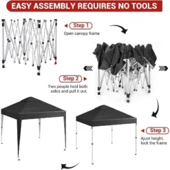 10x10 Pop Up Camping Tent, Pop Up Canopy Tent, Tarp Beach Tent W/ 4 Sandbags, Waterproof Sun Shelter Gazebo For Party, Camping, Commercial Events -The Range Shop GUEST a0f9b4bb 6393 4fce 97bf dadbe52054b1