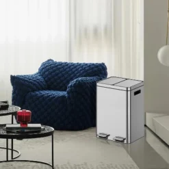 2 X 4 Gal Dual Trash Can, Hands-Free Trash Can With Soft Close Lid, Stainless Steel Garbage Can 10 2 X 4 Gal Dual Trash Can, Hands-Free Trash Can With Soft Close Lid, Stainless Steel Garbage Can -The Range Shop GUEST a452c2c2 f805 4f80 9fb9 9b50ae9ed52f