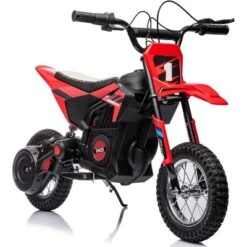 24V Kids Ride On Electric Off-Road Motorcycle,250W Motor 13.6MPH Fast Speed Dirt Bike Motocross,Leather Seat,for Kids Riding Toy, Red -The Range Shop GUEST a4954525 3f8b 44e9 9eb7 6733b10f8a92