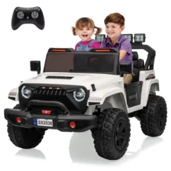 24V Kids Ride On Car, 4WD Electric Vehicle Truck With Remote Control, Ride On Truck With 3 Speeds, Led Lights, Bluetooth, For Boys Girls 3-10 -The Range Shop GUEST a4e0356f 3d7c 4db2 a90d 7c1a4bee0768