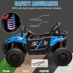 24v Ride On Toys For Big Kids - 2 Seater Kids UTV W/Parent Remote, 3.1 MPH, Music, LED Lights & Seat Belts - Over 3 Years -The Range Shop GUEST a8e8d23c 0c34 40b7 8753 3d2aec716158