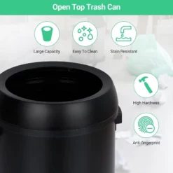 65 L Open Top Trash Can, Commercial Grade Heavy Duty Stainless Steel Garbage Can Large Waste Bins -The Range Shop GUEST ab3eb28f e408 4514 9772 8e5a674495ac