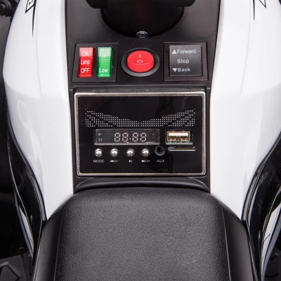 12V Ride On Toy ATV, Battery Powered 4 Wheeler Quad Car, Electric ATV With Remote Control, Music, Horn, Monitor Display, LED Lights For Toddlers 3+ 4 12V Ride On Toy ATV, Battery Powered 4 Wheeler Quad Car, Electric ATV With Remote Control, Music, Horn, Monitor Display, LED Lights For Toddlers 3+ - Image 4