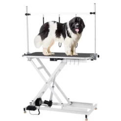 47'' Electric Dog Grooming Table, Heavy Duty Height Adjustable Lifting Grooming Table With Arm, Hooks, Leash, Pet Grooming Lift Table -The Range Shop GUEST ab940032 f6e4 403a 8372 c7e5ccb7839e