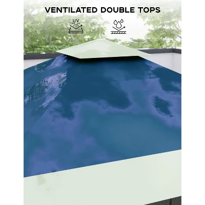 13'x13' Instant Pop-Up Canopy Tent – Waterproof & UPF 50+ UV Shield, Heavy-Duty Portable Shelter For Camping, Markets & Events (Blue) 3 13'x13' Instant Pop-Up Canopy Tent – Waterproof & UPF 50+ UV Shield, Heavy-Duty Portable Shelter For Camping, Markets & Events (Blue) - Image 3