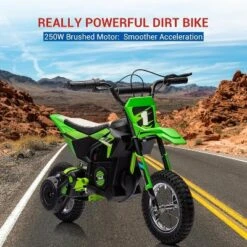 24V Kids Electric Off-Road Motorcycle 250W Motor Air-Filled Tires Metal Suspension Max 22KM/H 139LBS Load For Ages 6+ Riding Toy -The Range Shop GUEST ac24a6ee f532 4b38 ba39 25603a804c41