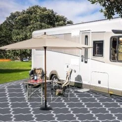 5x8 FT Waterproof Outdoor Plastic Straw Rug For Patio Reversible Portable Plastic Straw Rug, For Porch, Backyard, Balcony, Grey/White 11 5x8 FT Waterproof Outdoor Plastic Straw Rug For Patio Reversible Portable Plastic Straw Rug, For Porch, Backyard, Balcony, Grey/White -The Range Shop GUEST aff446d4 c0b6 4872 b33a efba53245d9f