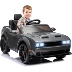 12V Licensed Dodge Challenger Kids Electric Car, Battery Powered Electric Vehicles With Remote Control, LED Lights, For Boys Girls -The Range Shop GUEST b19ac267 b553 475e b9f3 fc14ab76e4e0