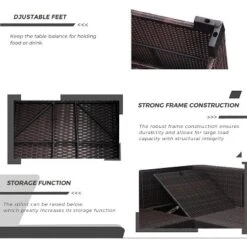 6 Pieces Patio Sectional Sofa Set, PE Rattan Daybed, Outdoor Wicker Sunbed Chaise Chair, Adjustable Backrest, For Poolside, Backyard -The Range Shop GUEST b1f433a0 738e 4104 8a2d 1c70b2722f35