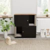 2 Tiered Cat Litter Box Enclosure For 2 Boxes