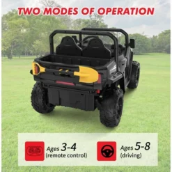 24V Ride On Dump Truck With Remote Control, 2 Seater Electric Toy Car For Kids, All-Terrain Kids Construction Vehicle W/Dump Bed & Shovel -The Range Shop GUEST b28f5b28 351c 4658 84f4 d4b9a08dc3cc