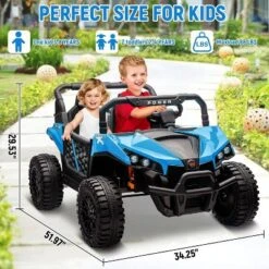24v Ride On Toys For Big Kids - 2 Seater Kids UTV W/Parent Remote, 3.1 MPH, Music, LED Lights & Seat Belts - Over 3 Years -The Range Shop GUEST b41b71db 33d1 4755 a5d1 bc25a2873719