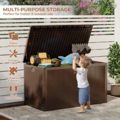 130 Gallon Outdoor Waterproof Storage Box - Lockable, Deck Storage, Package Delivery Secure, Patio Furniture Storage, Garden Tools Organizer 13 130 Gallon Outdoor Waterproof Storage Box - Lockable, Deck Storage, Package Delivery Secure, Patio Furniture Storage, Garden Tools Organizer -The Range Shop GUEST b51e104e 12e2 447a a2ac 51beb8d619c4