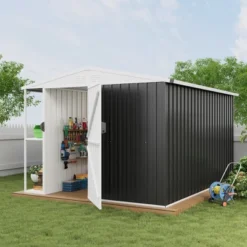 Weatherproof Garden Tool Shed,Outdoor Storage Shed With Shelf, Lockable Doors & Open Shelves For Lawn Equipment, Patio Furniture, 8×10 FT 13 Weatherproof Garden Tool Shed,Outdoor Storage Shed With Shelf, Lockable Doors & Open Shelves For Lawn Equipment, Patio Furniture, 8×10 FT -The Range Shop GUEST b52a7c40 9ab8 4309 b04c ca675dd56f0f