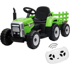 12V 25W Kids Powered Electric Tractor, Toddler Ride On Car W/Remote Control, LED Headlights, Gear Shift, MP3 Player USB Port For Kids 3-6 Years -The Range Shop GUEST b918b621 501b 4d63 b2f3 8d1b29e8f3ee