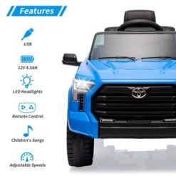12V Ride On Car For Kids, Licensed Toyota Ride On Truck, Battery Powered Electric Car With Remote Control, LED Lights, Ride On Toys For Boys Girls -The Range Shop GUEST bae19088 0c05 4eba 9c34 db51c6d76b89