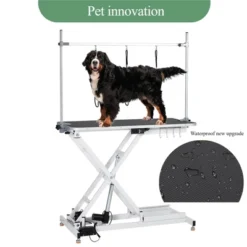47'' Electric Dog Grooming Table, Heavy Duty Height Adjustable Lifting Grooming Table With Arm, Hooks, Leash, Pet Grooming Lift Table -The Range Shop GUEST bbdd9566 d8a2 4fed bbcc 5c2fee03a8ba