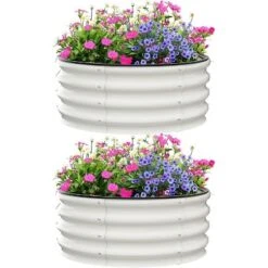 Galvanized Raised Garden Bed For Gardening, Round Metal Planter Box For Planting Plants Vegetables And Flower 20 Galvanized Raised Garden Bed For Gardening, Round Metal Planter Box For Planting Plants Vegetables And Flower -The Range Shop GUEST bce8e9ad 0ac8 4182 a326 7a9ff0585093