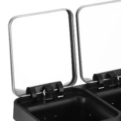 13 Gallon Step-Open Dual Trash And Recycling Bin With Soft-Close Lid, Minimalistic For Home, Kitchen, Laundry Room, Office, Without Inner Bucket