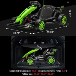 24V Kids Go Kart, 7.5mph Drift Car, 7Ah Battery 200Wx2 Motors, Adjustable 135lbs Max, Ages 6+ -The Range Shop GUEST be038b88 7268 4cb7 91db 4fabac54737f