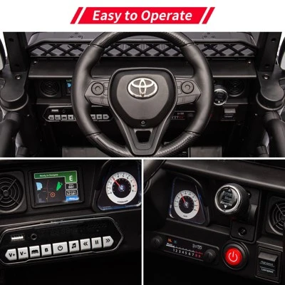 12V Ride On Truck Car For Kids, Kids Car W/2.4G Remote Control, Led Lights, Suspension, Safety Belt, Powered Electric Vehicle For Boys And Girls 3 12V Ride On Truck Car For Kids, Kids Car W/2.4G Remote Control, Led Lights, Suspension, Safety Belt, Powered Electric Vehicle For Boys And Girls - Image 3