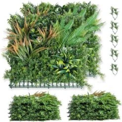 Artificial Grass Wall Panels,20"x 20" Artificial Plant Wall Panels Fake Greenery Leaf Hedge For Outdoor,Indoor 16 Artificial Grass Wall Panels,20"x 20" Artificial Plant Wall Panels Fake Greenery Leaf Hedge For Outdoor,Indoor -The Range Shop GUEST c2fe8da9 063d 4c16 9d97 33b2bd956ca7