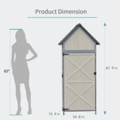 Outdoor Sheds Storage, Vertical Storage Sheds, Wooden Sheds With Metal Frame, Large Capacity Storage -The Range Shop GUEST c36ecce9 9a60 4c5d a532 94883622d233