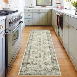 Washable Vintage Floral Living Room Rugs, Distressed Print Non Slip Bedroom Carpet, Retro Accent Large Dining Room Kitchen Rugs For Home Office -The Range Shop GUEST c5fc0815 aae2 49b5 b2c4 cf83197d4809