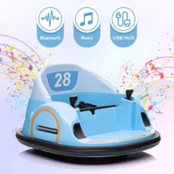 12V Kids Electric Ride On Bumper Car, 3 Speed Toddler Bumper Car With Remote, Baby Bumping Toy With Music, LED Lights, 360 Degree Spin For Boys Girls -The Range Shop GUEST c78392f0 523c 48dd 8807 60ca12cd179c