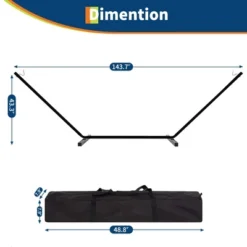 Ultra-Comfort 2-Person Hammock Set With Foldable Steel Frame - Heavy-Duty Outdoor Lounger, 450lb Capacity, Carry Bag, Garden, Camping & Patio 13 Ultra-Comfort 2-Person Hammock Set With Foldable Steel Frame - Heavy-Duty Outdoor Lounger, 450lb Capacity, Carry Bag, Garden, Camping & Patio -The Range Shop GUEST c7fb6c39 42f6 4346 8317 0de2eb7149b4