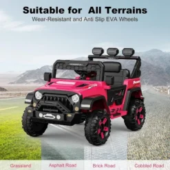 12V Kids Ride On Truck Car With Parent Remote Control, Kids Electric Vehicles Battery Powered Toy Car For Kids,LED,3 Speeds -The Range Shop GUEST ca0c4f75 1d90 4e34 9f3a 8f18e93744b2