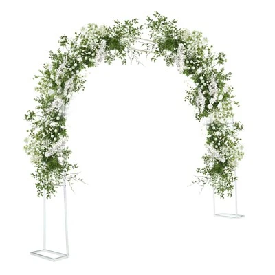 Metal Garden Arch Trellis , Weatherproof Arch Frame For Climbing Plants, Outdoor Indoor Arbor Archway For Decorations 8 Metal Garden Arch Trellis , Weatherproof Arch Frame For Climbing Plants, Outdoor Indoor Arbor Archway For Decorations - Image 8
