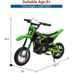 24V Kids Electric Off-Road Motorcycle 250W Motor Air-Filled Tires Metal Suspension Max 22KM/H 139LBS Load For Ages 6+ Riding Toy -The Range Shop GUEST cb4ff07b 7fe0 49c2 a755 a6831884901e