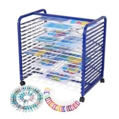 Art Drying Rack, 16 Removable Shelves Art Storage, Paint Drying Rack For Art Supplies, Painting Stand, Art Storage Rack With Lockable Wheels -The Range Shop GUEST cbfd042f e6e5 4134 b06f 2608c2a656c4