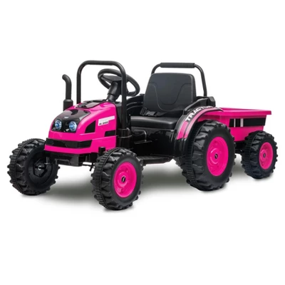 Kids Ride On Tractor Car, 12V Battery Powered Electric Tractor With Remote Control, Bluetooth, Music, USB, LED Lights, Audio, Safety Belt 10 Kids Ride On Tractor Car, 12V Battery Powered Electric Tractor With Remote Control, Bluetooth, Music, USB, LED Lights, Audio, Safety Belt - Image 10