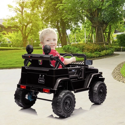 12V Ride On Truck Car For Kids, Kids Car W/2.4G Remote Control, Led Lights, Suspension, Safety Belt, Powered Electric Vehicle For Boys And Girls 5 12V Ride On Truck Car For Kids, Kids Car W/2.4G Remote Control, Led Lights, Suspension, Safety Belt, Powered Electric Vehicle For Boys And Girls - Image 5