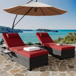Wicker Chaise Outdoor,Reclining Adjustable Pool Rattan Chaise Chair,Patio Rattan Wicker Chaise Lounge Chair Set Of 2, For Pool Deck 14 Wicker Chaise Outdoor,Reclining Adjustable Pool Rattan Chaise Chair,Patio Rattan Wicker Chaise Lounge Chair Set Of 2, For Pool Deck -The Range Shop GUEST ce710bb5 6556 4ebe 8344 6e4d8336fb67