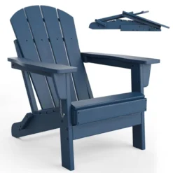 Folding Adirondack Chairs With Ergonomic Extended Backrest, Weather-Resistant HDPE Fire Pit Chairs, Outdoor Lounger For Patio, Garden & Lawn -The Range Shop GUEST cf6d5f26 c453 45f2 81a2 66e69f7cad3f