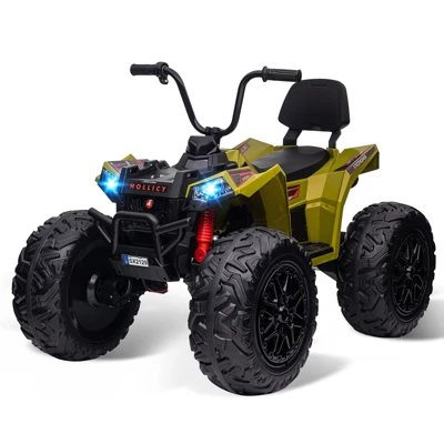 24V Kids ATV With 2 Seater, 4x200W Powerful Engine, Dual 7AH Batteries, Accelerator Handle, EVA Tires, LED Lights & Music 10 24V Kids ATV With 2 Seater, 4x200W Powerful Engine, Dual 7AH Batteries, Accelerator Handle, EVA Tires, LED Lights & Music - Image 10