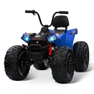 24V Kids ATV With 2 Seater, 4x200W Powerful Engine, Dual 7AH Batteries, Accelerator Handle, EVA Tires, LED Lights & Music 9 24V Kids ATV With 2 Seater, 4x200W Powerful Engine, Dual 7AH Batteries, Accelerator Handle, EVA Tires, LED Lights & Music - Image 9