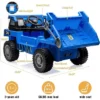 12V Ride On Dump Truck For Kids, With Electric Dump Bed, Remote Control And Extra Shovel, USB, MP3, Music Player