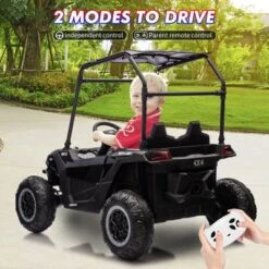 24V 2 Seater Ride On UTV Car, 4WD Electric Off-Road Truck With Sun Shade, Side By Side Battery Powered Toy Car With Remote Control, Music, Lights -The Range Shop GUEST d2a6c969 a49b 46f3 8deb 07848edacb9f