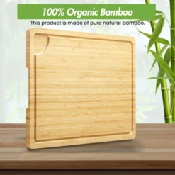 Cutting Board, Bamboo Stove Top Cover, Over The Sink Chopping Board With Juice Groove And Handle -The Range Shop GUEST d5c817a8 8d51 48b6 b6d7 c302df584137