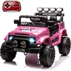 Ride On Truck Car For Kids, 12V Electric Ride On Car With Remote Control, Spring Suspension, Led Lights, 3 Speeds -The Range Shop GUEST d6343b32 ab89 4231 aa8d 3be76fb18fa5