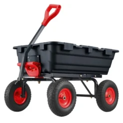 800 Lb Capacity Outdoor Wheelbarrow，Heavy Duty Utility Dump Wagon Garden Wagon With 10 Inch Wheels,180° Rotating Handle For Yard -The Range Shop GUEST d8141f22 7996 442c 9435 164f6dd326fb