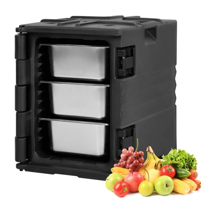 Portable Food Warmer, 82 Qt Hot Box, Large Inner Capacity, Orienteering Wheel, Compatible With 3/6" Or 6/2.5" Plates, For Parties, Travel 1 Portable Food Warmer, 82 Qt Hot Box, Large Inner Capacity, Orienteering Wheel, Compatible With 3/6" Or 6/2.5" Plates, For Parties, Travel