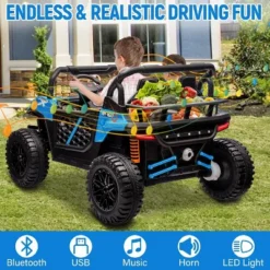 24v Ride On Toys For Big Kids - 2 Seater Kids UTV W/Parent Remote, 3.1 MPH, Music, LED Lights & Seat Belts - Over 3 Years -The Range Shop GUEST dcd521ed 3288 4095 8ba9 a64b730a098f